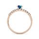 6 - Juan Blue and White Diamond Engagement Ring 