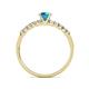 6 - Juan London Blue Topaz and Diamond Engagement Ring 