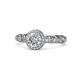 1 - Riona Signature Diamond Halo Engagement Ring 