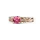 1 - Carina Signature Pink Tourmaline and Diamond Engagement Ring 