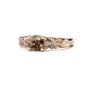 1 - Carina Signature Smoky Quartz and Diamond Engagement Ring 