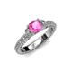 3 - Anora Signature Pink Sapphire and Diamond Engagement Ring 