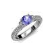 3 - Anora Signature Tanzanite and Diamond Engagement Ring 