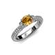 3 - Anora Signature Citrine and Diamond Engagement Ring 