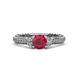 3 - Anora Signature Ruby and Diamond Engagement Ring 