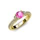 3 - Anora Signature Pink Sapphire and Diamond Engagement Ring 