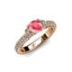3 - Anora Signature Pink Tourmaline and Diamond Engagement Ring 