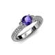 2 - Anora Signature Iolite and Diamond Engagement Ring 