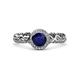 3 - Cora Signature Womens Halo Engagement Ring 