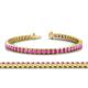 1 - Abril 3.10 mm Pink Sapphire Eternity Tennis Bracelet 