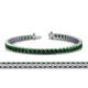 1 - Abril 3.10 mm Emerald Eternity Tennis Bracelet 