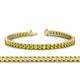 1 - Abril 3.10 mm Yellow Sapphire Eternity Tennis Bracelet 