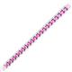 2 - Abril 2.50 mm Pink Sapphire Eternity Tennis Bracelet 