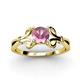 3 - Trissie Pink Tourmaline Floral Solitaire Engagement Ring 