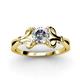 3 - Trissie Diamond Floral Solitaire Engagement Ring 