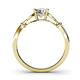 5 - Trissie Diamond Floral Solitaire Engagement Ring 