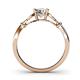 5 - Trissie Diamond Floral Solitaire Engagement Ring 