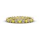 1 - Arria 2.40 mm Yellow Sapphire and Diamond Eternity Band 