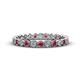 1 - Arria 2.40 mm Ruby and Diamond Eternity Band 