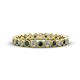 1 - Arria 2.40 mm Blue and White Diamond Eternity Band 