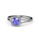1 - Seana Tanzanite and Diamond Halo Engagement Ring 