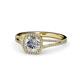 1 - Seana Diamond Halo Engagement Ring 