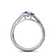 6 - Aylin Tanzanite and Diamond Halo Engagement Ring 