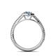 6 - Aylin Aquamarine and Diamond Halo Engagement Ring 
