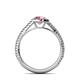 6 - Aylin Pink Tourmaline and Diamond Halo Engagement Ring 