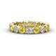 1 - Arria 3.00 mm Yellow Sapphire and Diamond Eternity Band 