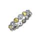 2 - Arria 3.00 mm Yellow Sapphire and Diamond Eternity Band 