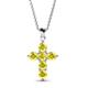 1 - Isabella Yellow Sapphire Cross Pendant 