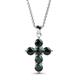 1 - Isabella Emerald Cross Pendant 