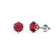 1 - Kenna Ruby (4mm) Martini Solitaire Stud Earrings 