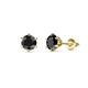 1 - Kenna Black Diamond (4mm) Martini Solitaire Stud Earrings 