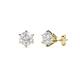 1 - Kenna White Sapphire (4mm) Martini Solitaire Stud Earrings 