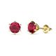 1 - Kenna Ruby (5mm) Martini Solitaire Stud Earrings 