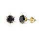 1 - Kenna Black Diamond (5mm) Martini Solitaire Stud Earrings 