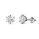 1 - Kenna White Sapphire (5mm) Martini Solitaire Stud Earrings 