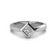 1 - Emilia 5.50 mm Princess Cut Diamond Solitaire Engagement Ring 