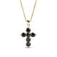 1 - Isabella Black Diamond Cross Pendant 
