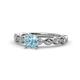 3 - Amaira Aquamarine and Diamond Engagement Ring 