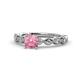3 - Amaira Pink Tourmaline and Diamond Engagement Ring 