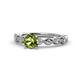 3 - Amaira Peridot and Diamond Engagement Ring 
