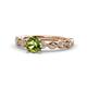 3 - Amaira Peridot and Diamond Engagement Ring 