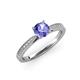 3 - Aleen Tanzanite and Diamond Engagement Ring 