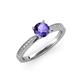 3 - Aleen Iolite and Diamond Engagement Ring 