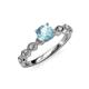 4 - Amaira Aquamarine and Diamond Engagement Ring 