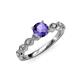 4 - Amaira Iolite and Diamond Engagement Ring 