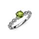 4 - Amaira Peridot and Diamond Engagement Ring 